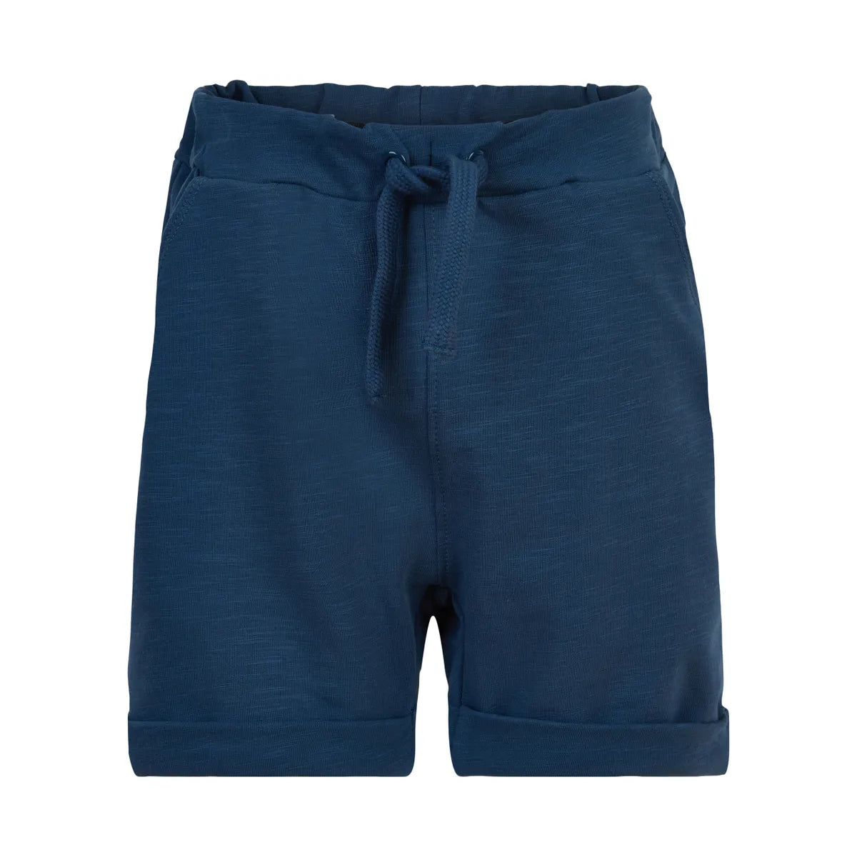 Navy Blue Cuff'd Shorts