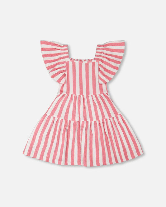 Candy Stripe Flutter Dress