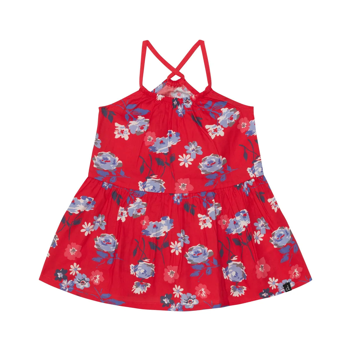 Red Floral Lollipop Tunic Short Set