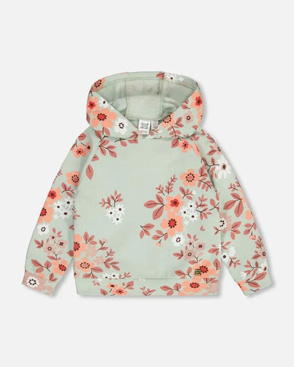 Floral Sage Mint Green Hoddie Sweatsuit