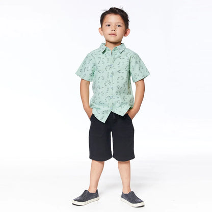 Skater Dude Collar Shirt & Short Set